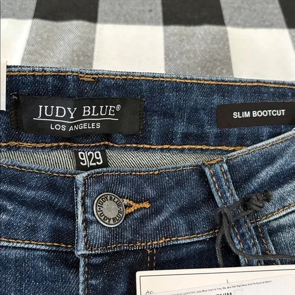 NEW! Judy Blue High Waist Slim Bootcut Jeans Distressed Slit 9/29 x 30 JB88290 - Picture 8 of 14